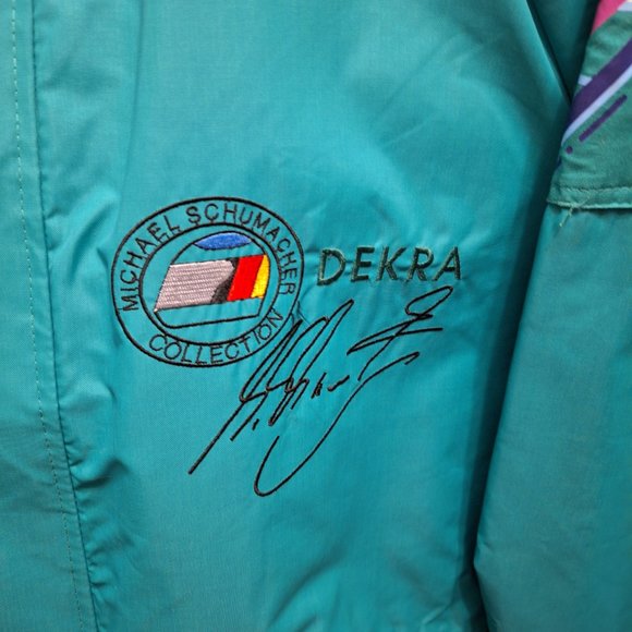 Michael Schumacher Formula one F1 green racing jacket - Picture 3 of 12